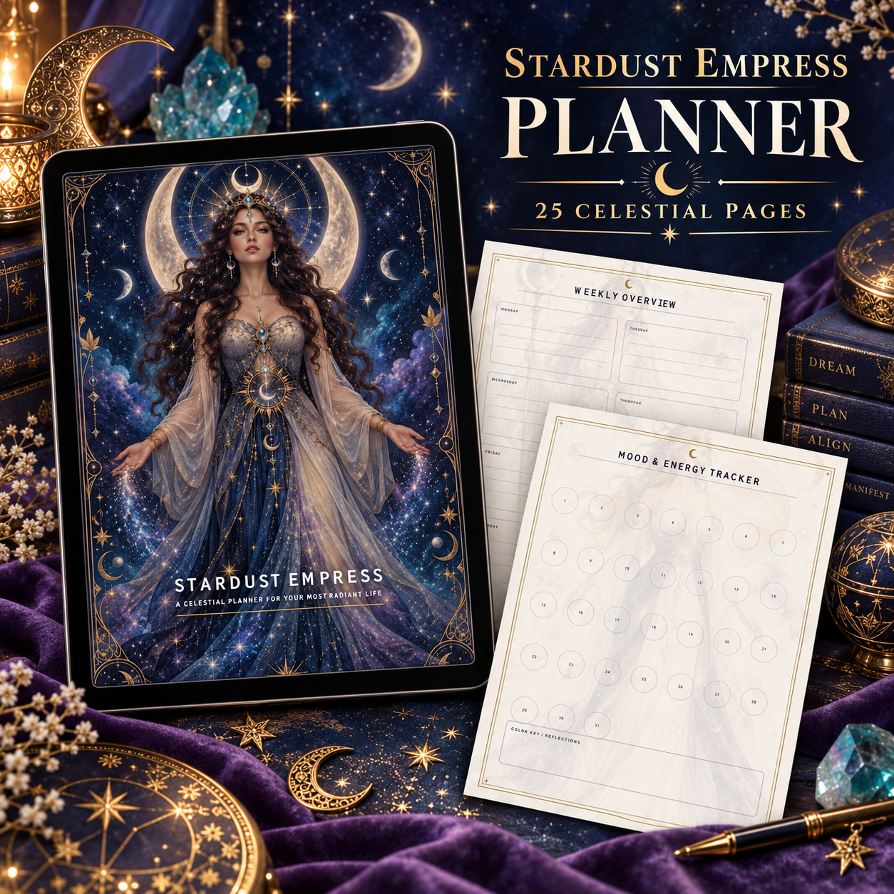 Stardust Empress Planner Printable Planner PDF | Instant Download