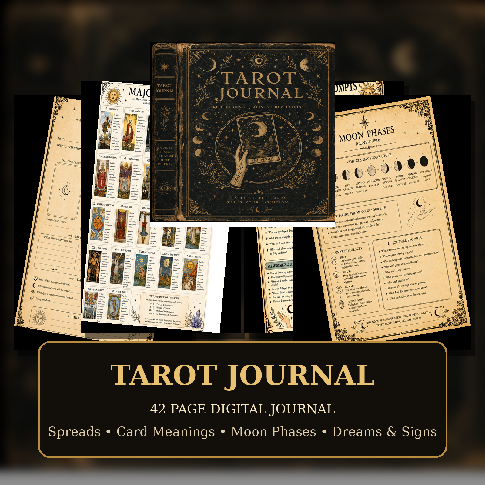Midnight Arcana Tarot Journal