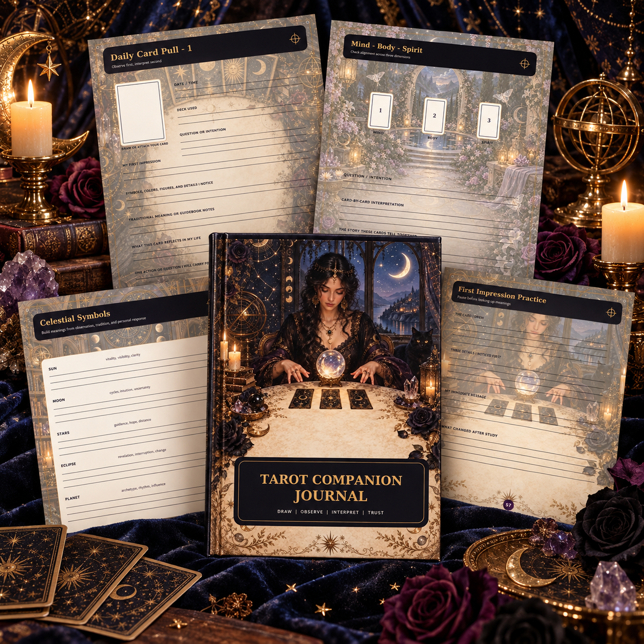 Tarot Companion Journal Printable Journal PDF | Instant Download