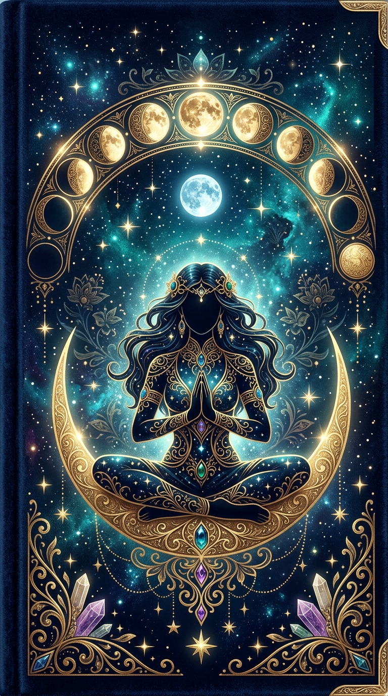 Moon Phase Monthly Planner Printable PDF | Lunar Calendar Planner