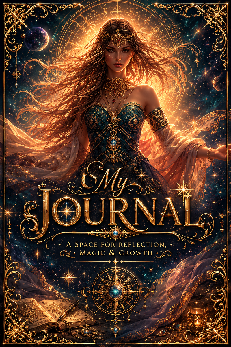 Celestial goddess journal cover